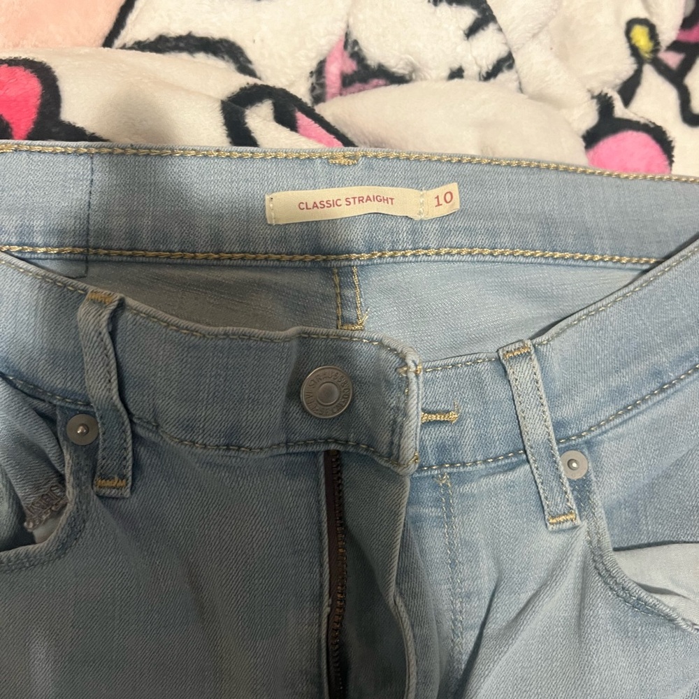 Levi’s Light Blue Straight Leg Jeans